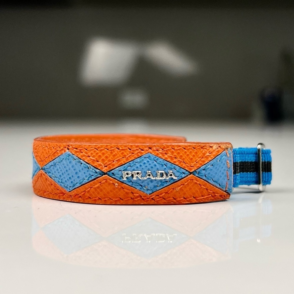 Prada Saffiano Leather Bracelet